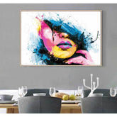 Malen nach Zahlen Moderne Kunst Modern Art Gesicht